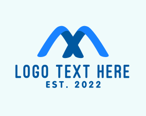 Media Agency - Creative Media Ribbon Letter M logo design