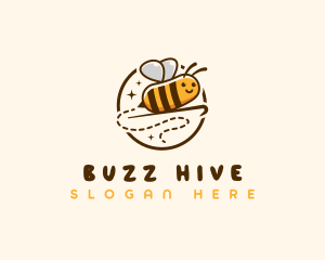 Bee Yarn Crocheting logo design