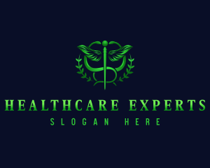 Medical Caduceus Healthcare logo design