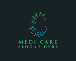 Pharmaceutic - Vine Leaf Letter C logo design