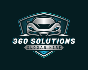 Auto Vehicle Car Racing logo design