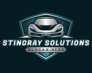 Auto Vehicle Car Racing logo design