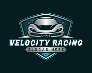 Auto Vehicle Car Racing logo design