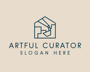 Construction House Excavation logo design