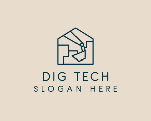 Dig - Construction House Excavation logo design
