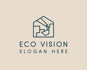 Construction House Excavation logo design