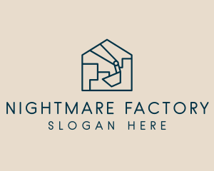 Construction House Excavation logo design