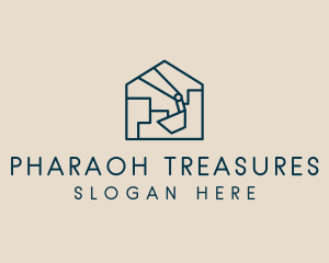 Construction House Excavation logo design