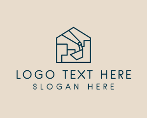 Stockroom - Construction House Excavation logo design