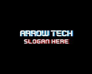 Tech Glitch Wordmark logo design