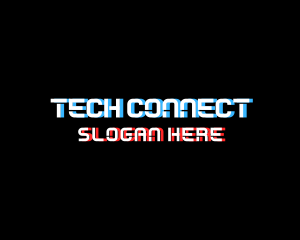 Neon - Tech Glitch Wordmark logo design