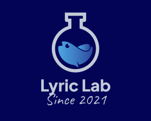 Fish Flask Laboratory  logo design