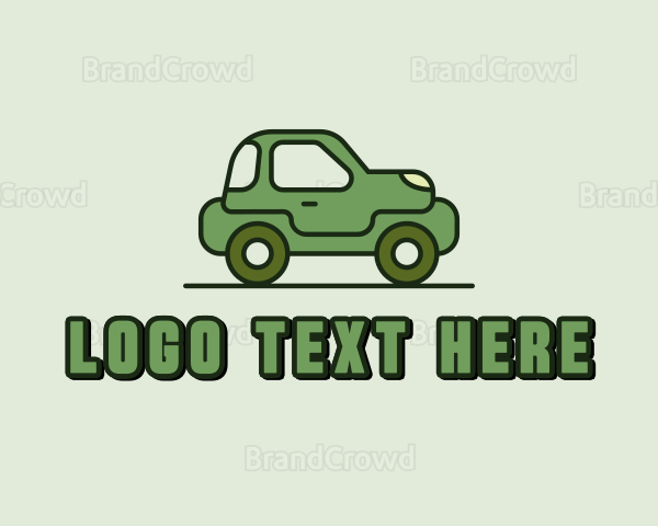 Green Cartoon Car Logo
