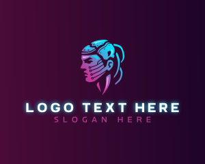 Cyber Artificial Intelligence logo design