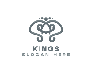 Abstract King Cobra Snake logo design