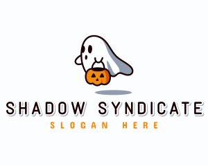 Thriller - Ghost Halloween Pumpkin logo design