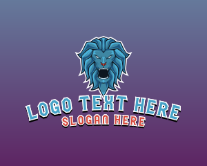 Angry - Wild Lion Gaming logo design