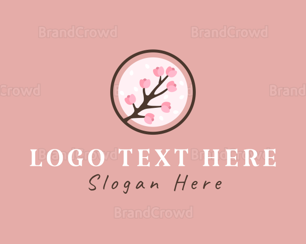 Japanese Cherry Blossom Logo