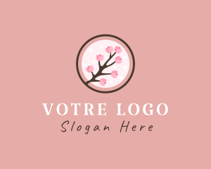 Florist - Japanese Cherry Blossom logo design