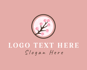 Cherry - Japanese Cherry Blossom logo design