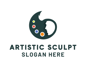 Artist Paint Palette logo design