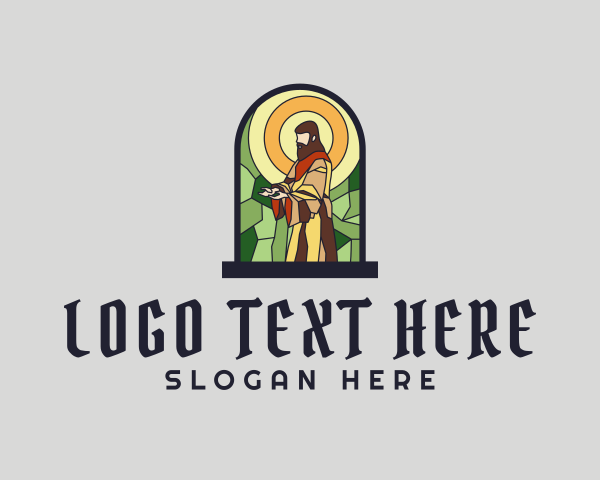 Saint - Religious Saint Mosaic logo design