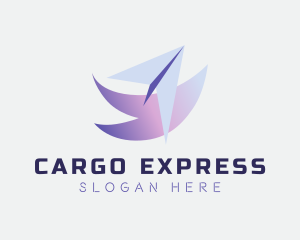 Express Courier Plane logo design