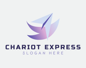 Express Courier Plane logo design