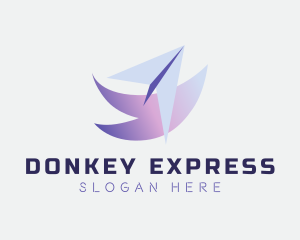 Express Courier Plane logo design