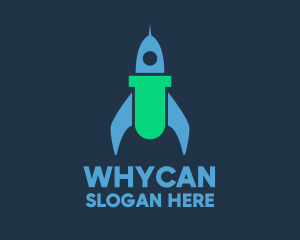 Spacecraft - Rocket Test Tube logo design