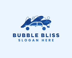 Car Bubble  Wash logo design