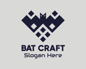 Bat - Digital Bat Heart logo design