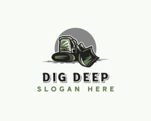 Mining Skid Steer Construction logo design