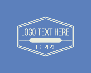 Professional - Denim Tailor Hexagon logo design