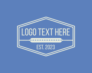 Signage - Denim Tailor Hexagon logo design