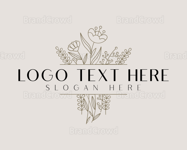 Gardening Flower Boutique Logo