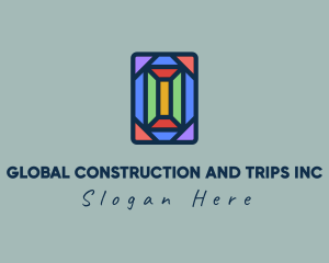 Polygonal Window Mosaic  Logo