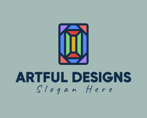 Polygonal Window Mosaic  logo design