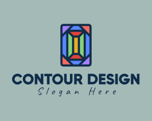 Polygonal Window Mosaic  logo design