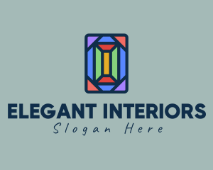 Polygonal Window Mosaic  logo design