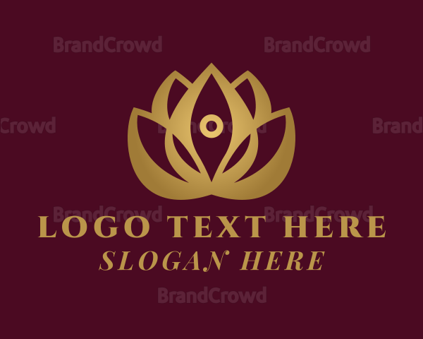 Zen Lotus Flower Logo