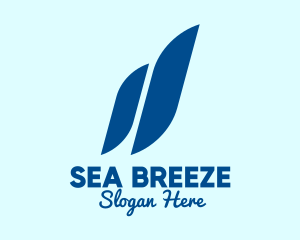 Sail - Blue Sail Lines logo design