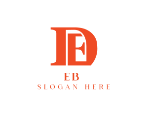 Boutique - Business Monogram Letter D & E logo design