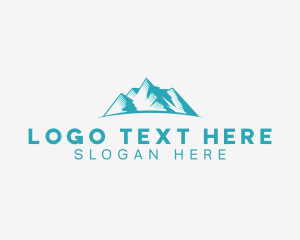 Iceberg - Mountain Apex Travel logo design