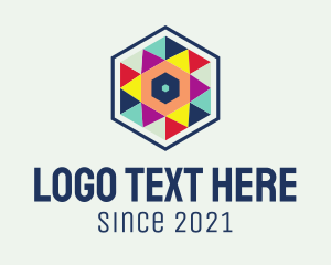 Triangle - Festive Hexagon Pattern logo design