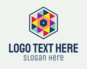 Festive Hexagon Pattern Logo