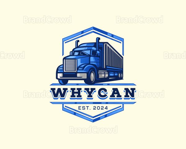 Cargo Truck Shipment Logo