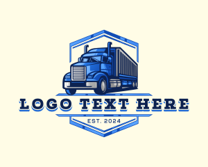 Drive - Cargo Truck Shipment logo design