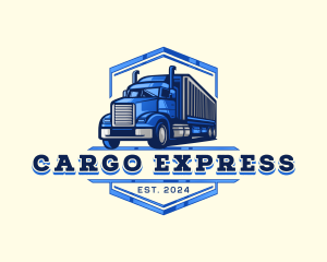 Cargo Truck Shipment logo design