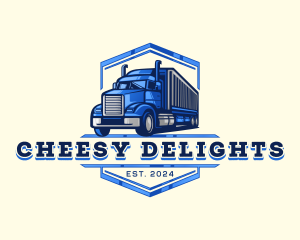 Cargo Truck Shipment logo design